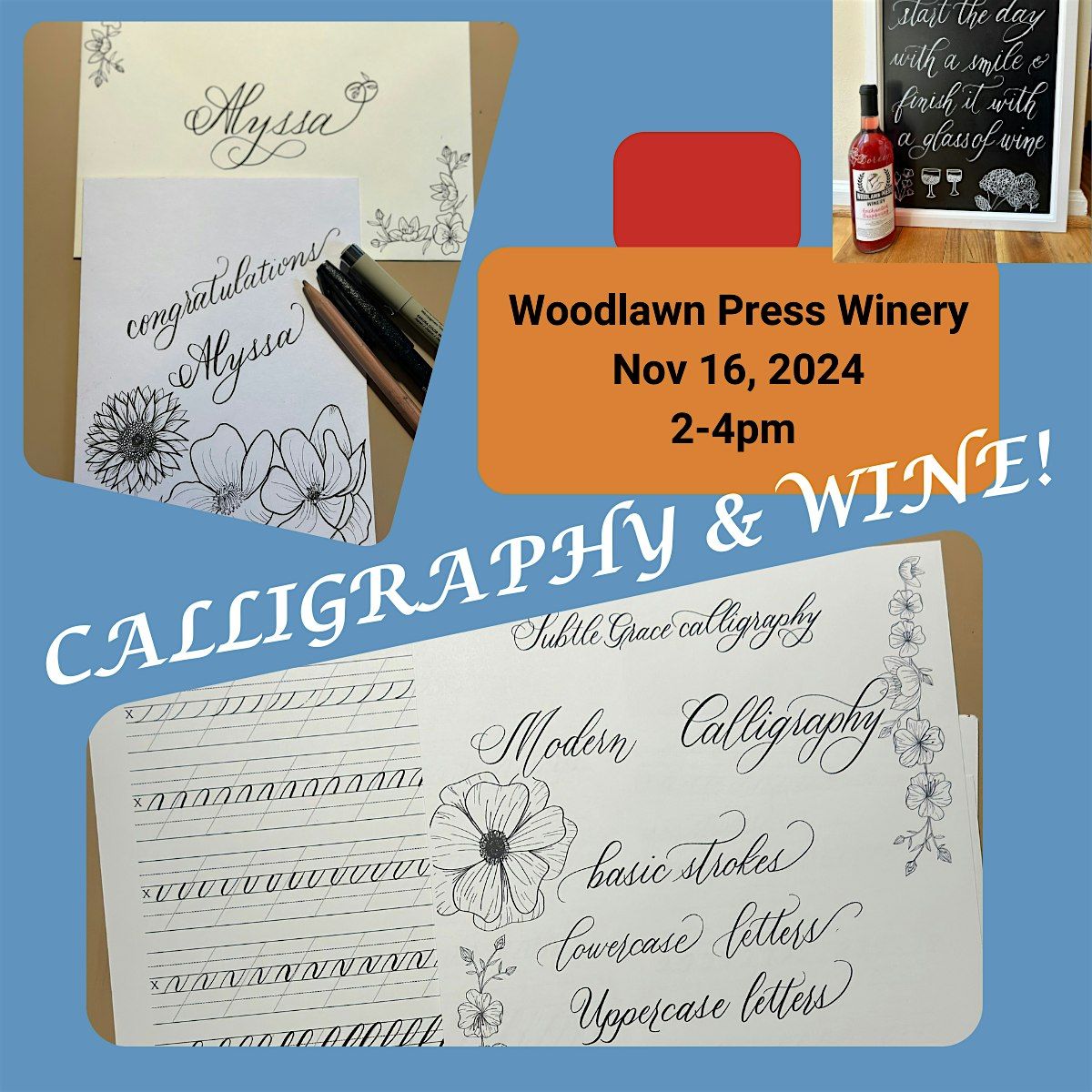 Calligraphy & Wine!