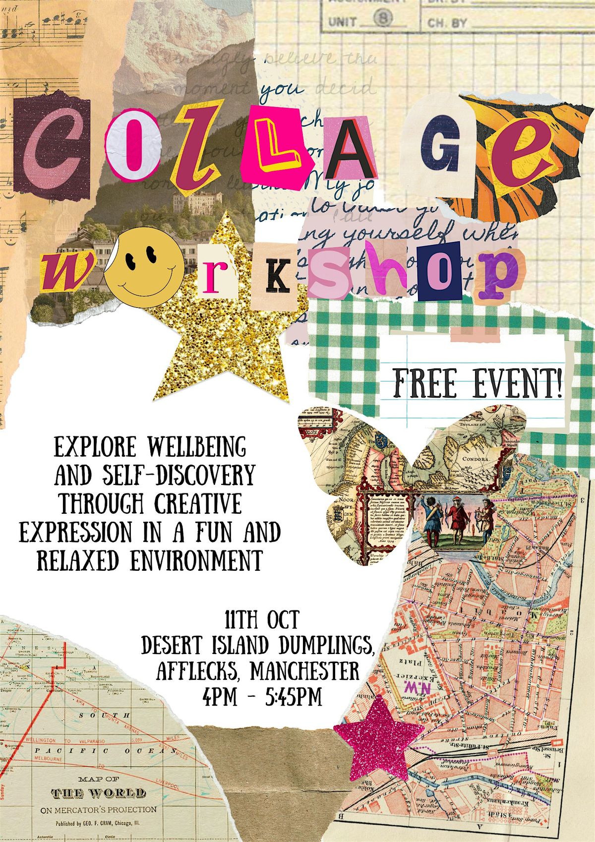 Collage Workshop: Wellbeing & Self Discovery (FREE)