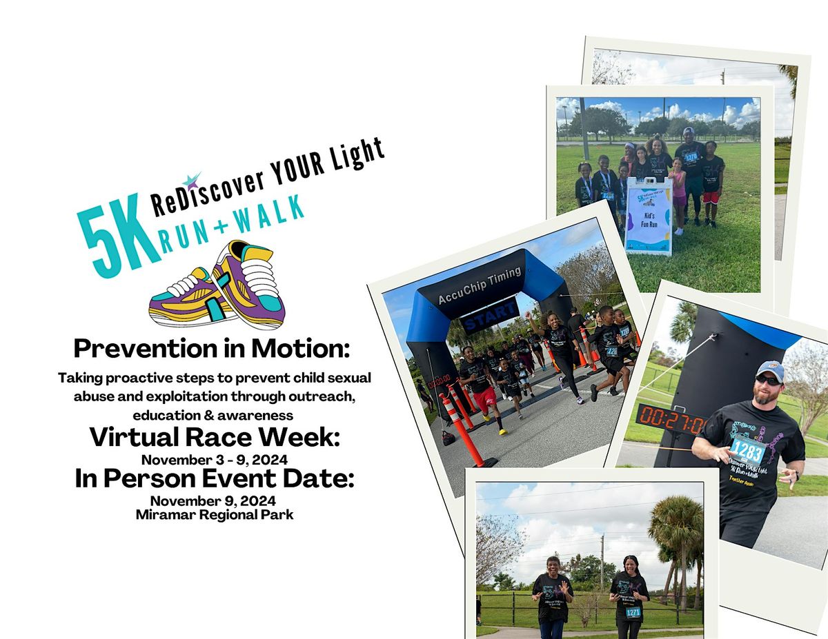 7th Annual ReDiscover YOUR Light 5K Run+Walk