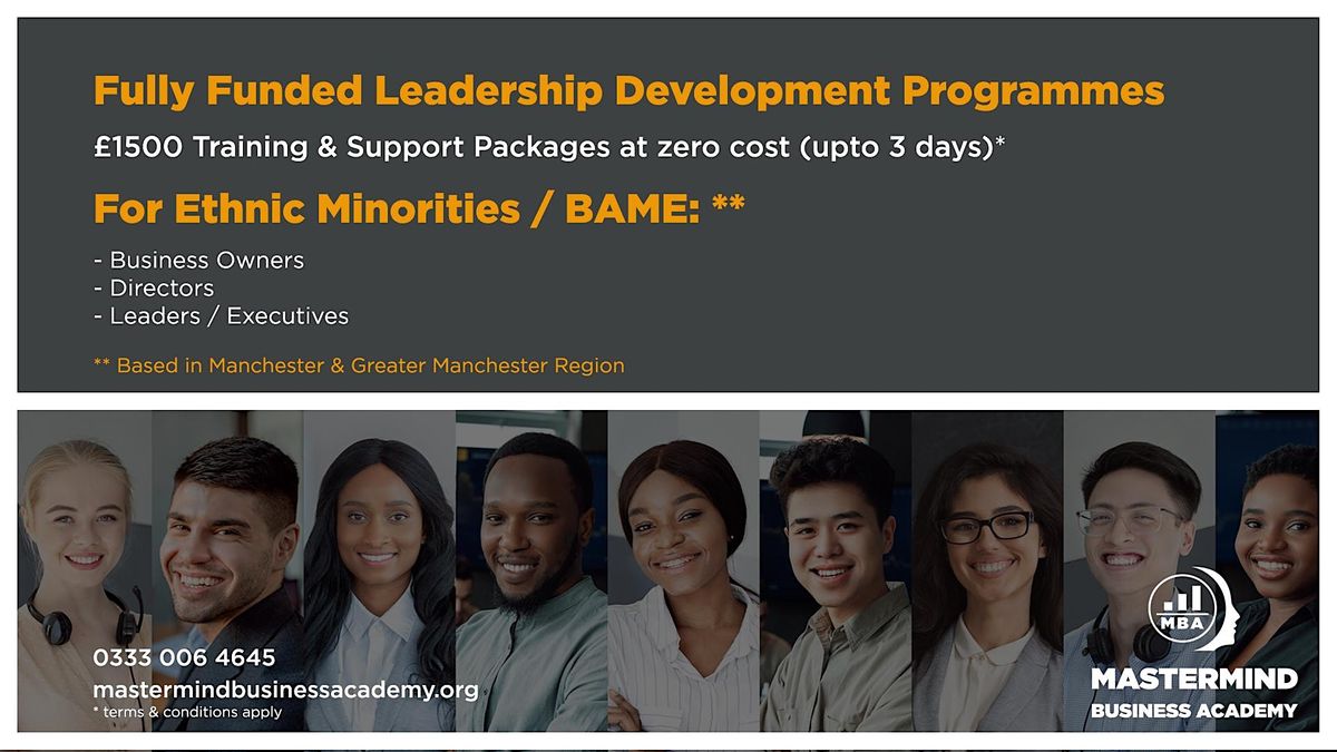 Fully Funded Leadership Development Programmes for Ethnic Minorities \/ BAME