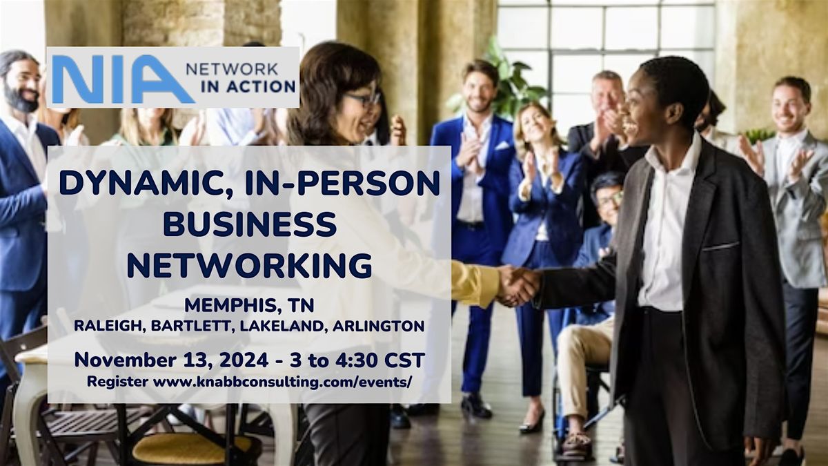 Dynamic Business Collaboration Memphis TN - Bartlett to Arlington - Nov 13