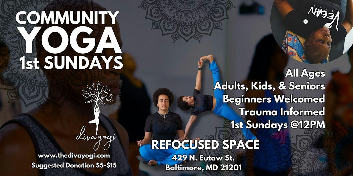 Community Yoga  @Refocused: 1st Fridays