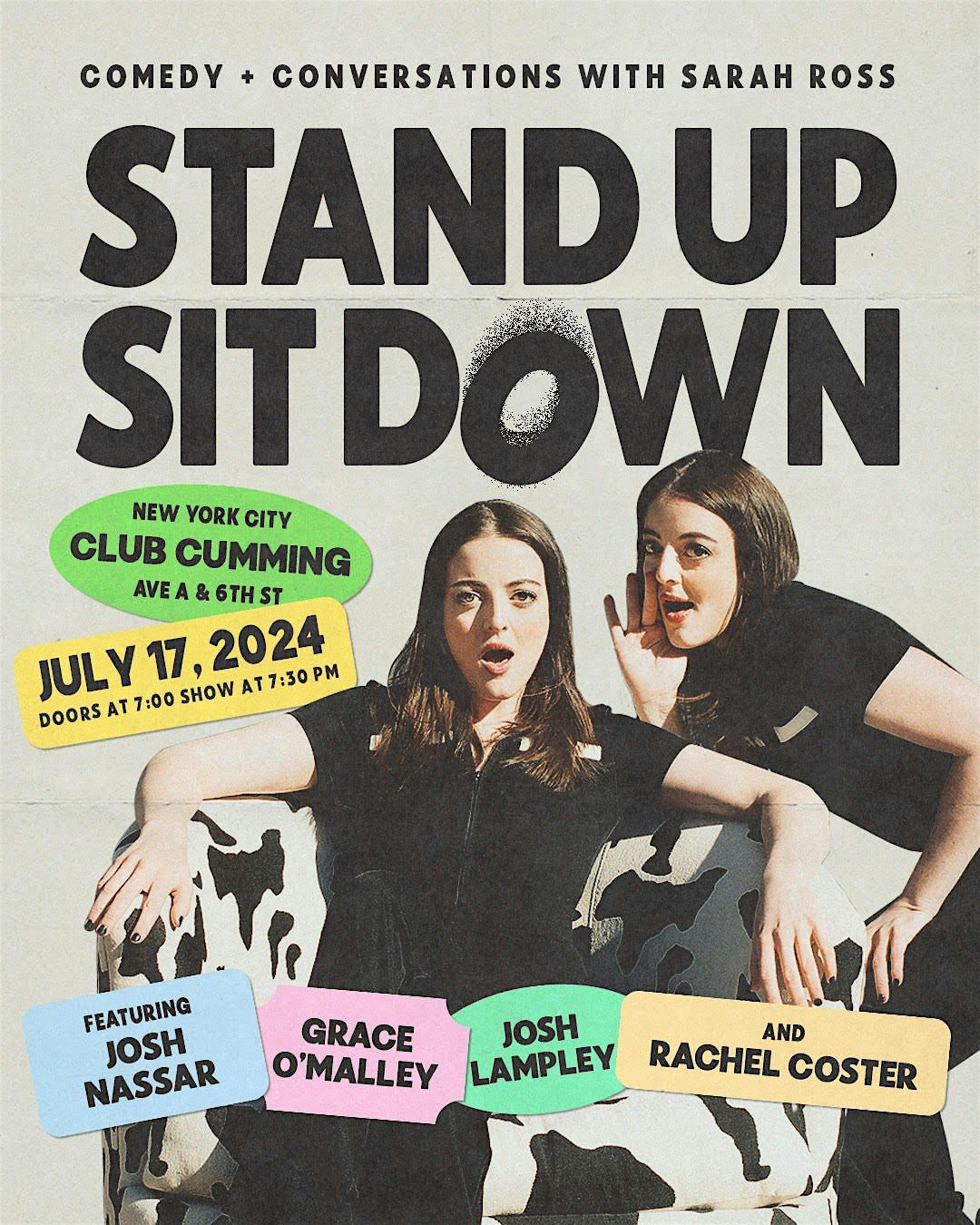 Stand Up, Sit Down (with Sarah Ross)