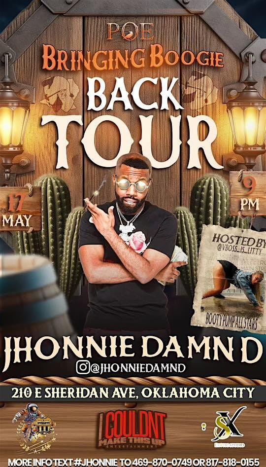 BRINGING BOOGIE BACK TOUR FEAT. JHONNIE DAMN D, TRAP STARZ 2.0, AND MORE!