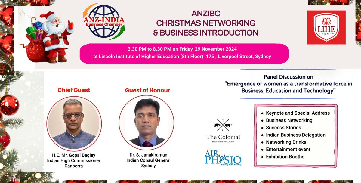 ANZIBC Christmas Networking & Business Introduction