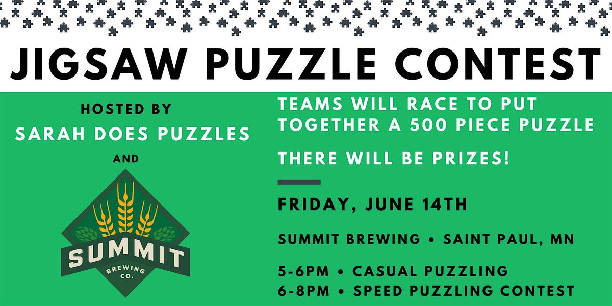Jigsaw Puzzle Contest at Summit Brewing with Sarah Does Puzzles - June 2024