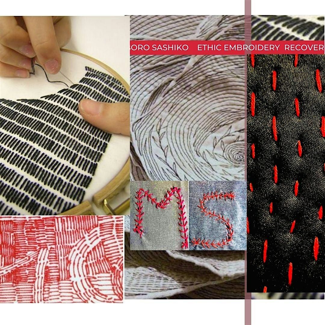 URBAN HAND-EMBROIDERY  WORKSHOP :  Learn Basic Stitches of Sashiko Mending