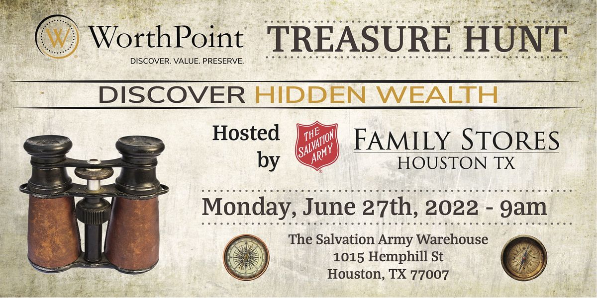 WorthPoint + The Salvation Army - Houston  Workshop and Treasure Hunt