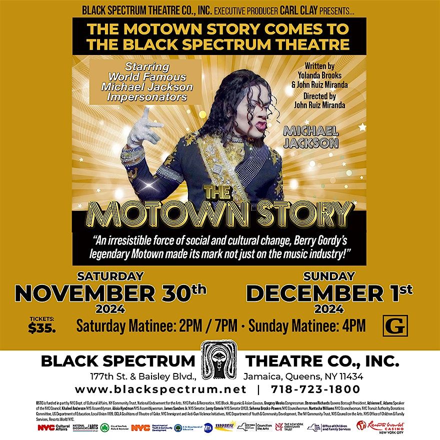 The Motown Story Comes To Black Spectrum Theatre Michael Jackson