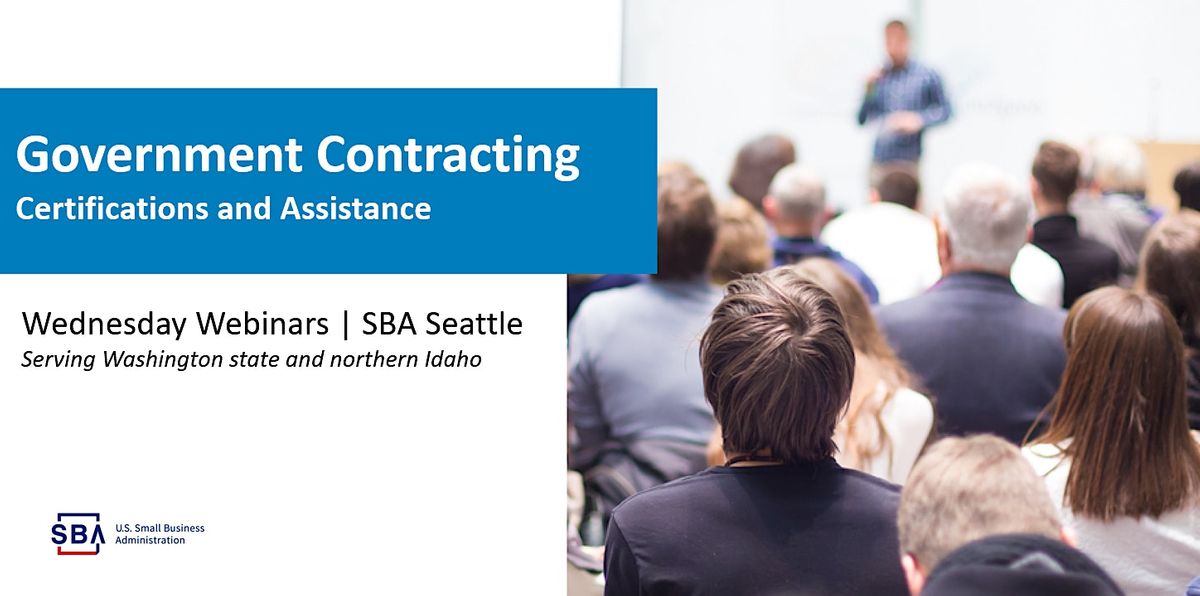 Wednesday Webinar - SBA Surety Bond Gaurantee Program