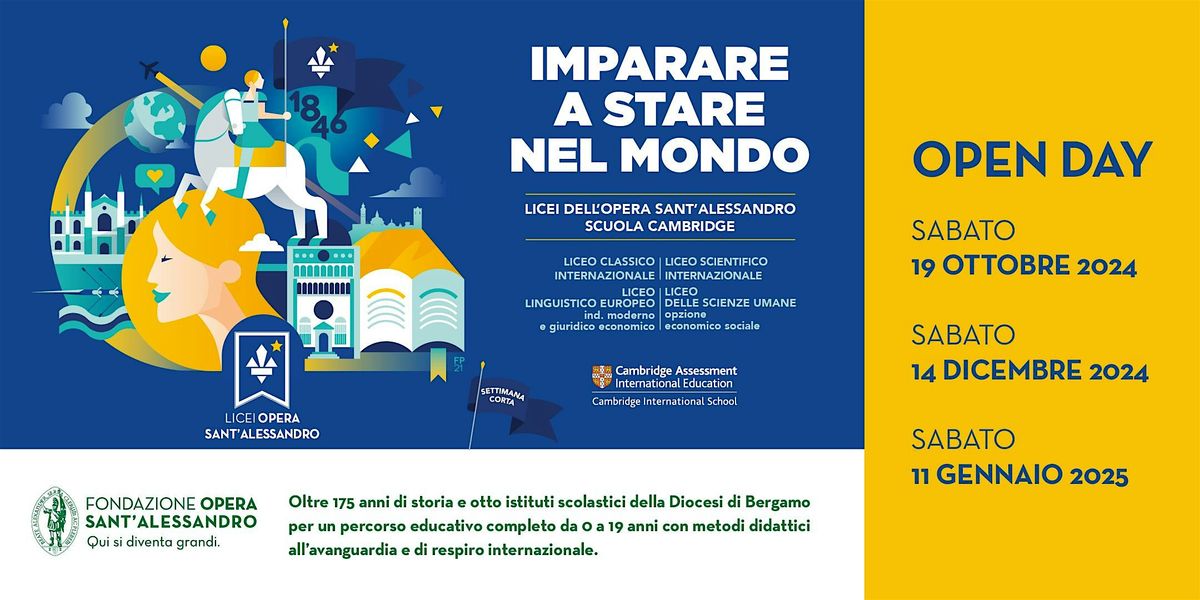 Licei Opera Sant'Alessandro \/ Open Day 2024 - 2025