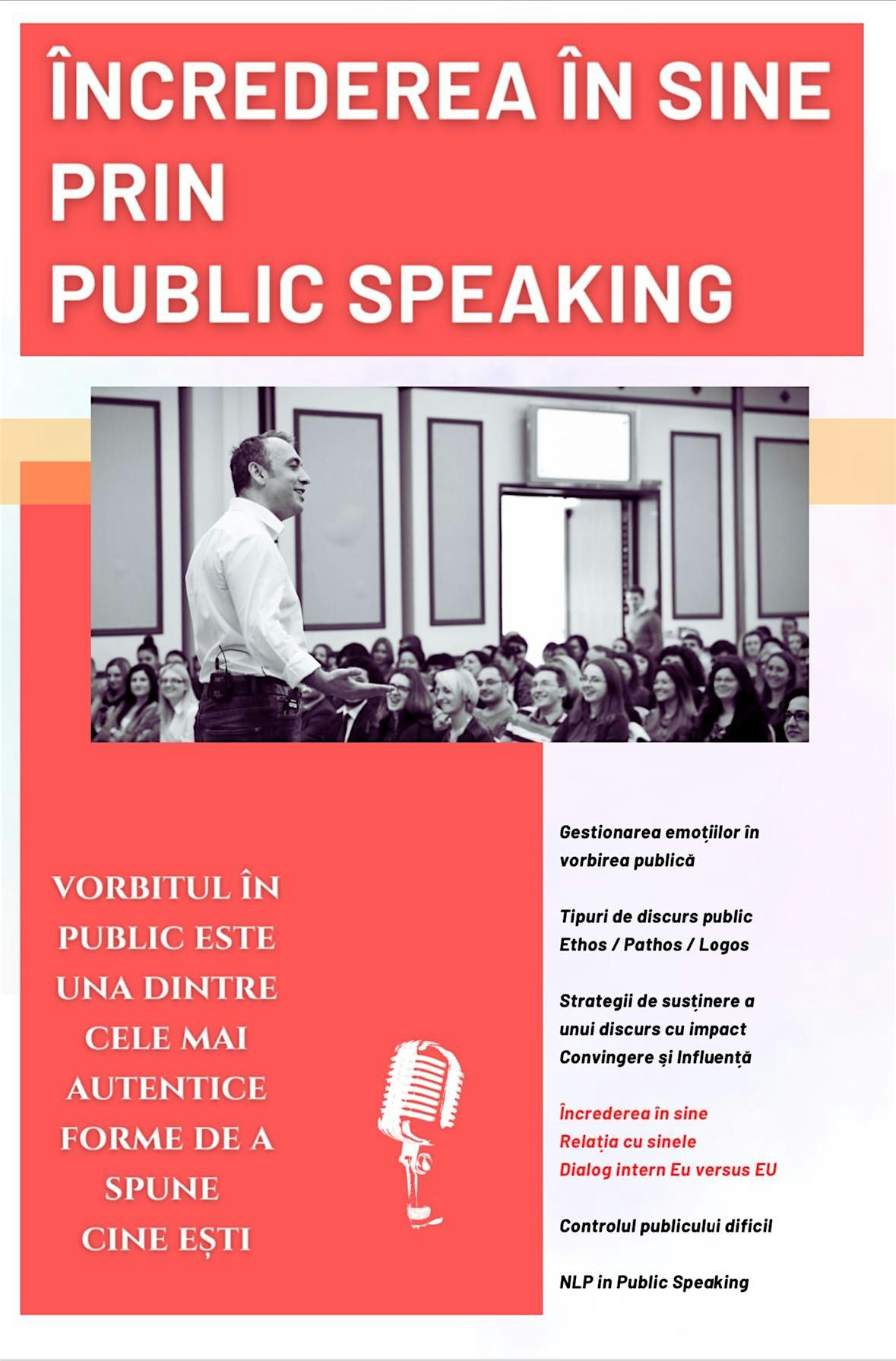 Increderea \u00een sine prin Public Speaking