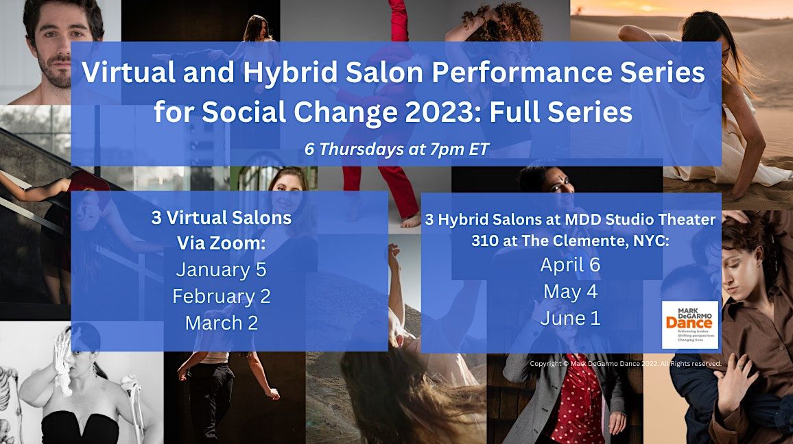 MDD's Virtual and Hybrid Salon Performance Series for Social Change 2023