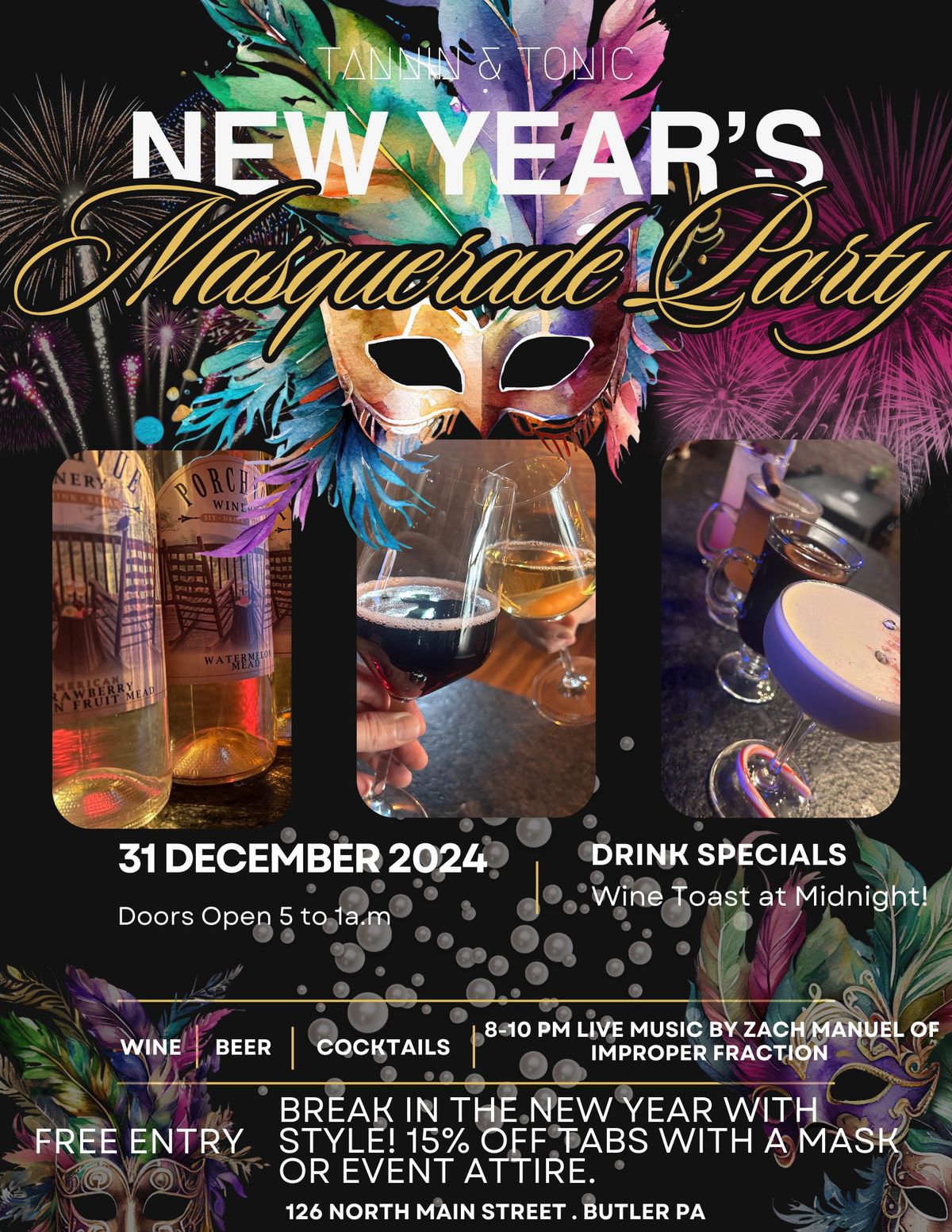 NYE Masquerade Party