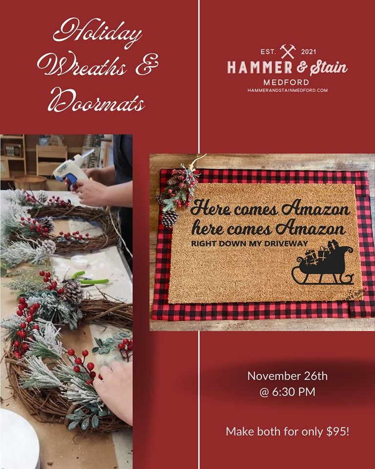 Holiday Doormat and Wreath Workshop