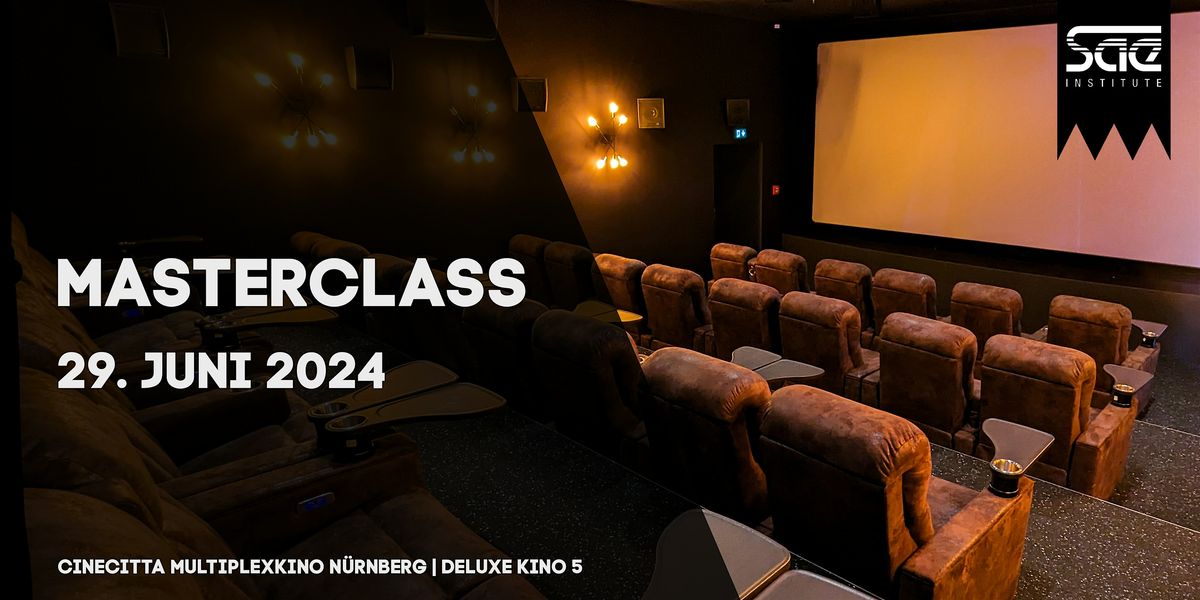 Die Zukunft der Musikproduktion in 3D Audio - Kino Masterclass