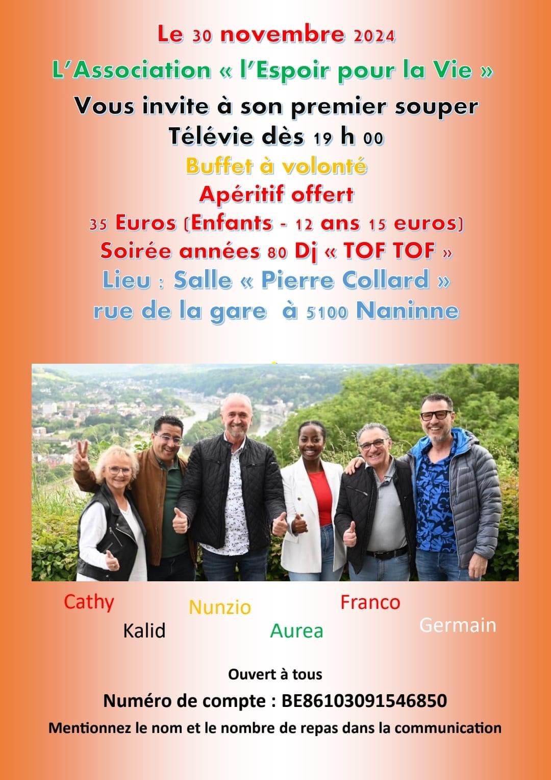 Souper "Espoir pour la vie" ensemble contre le cancer