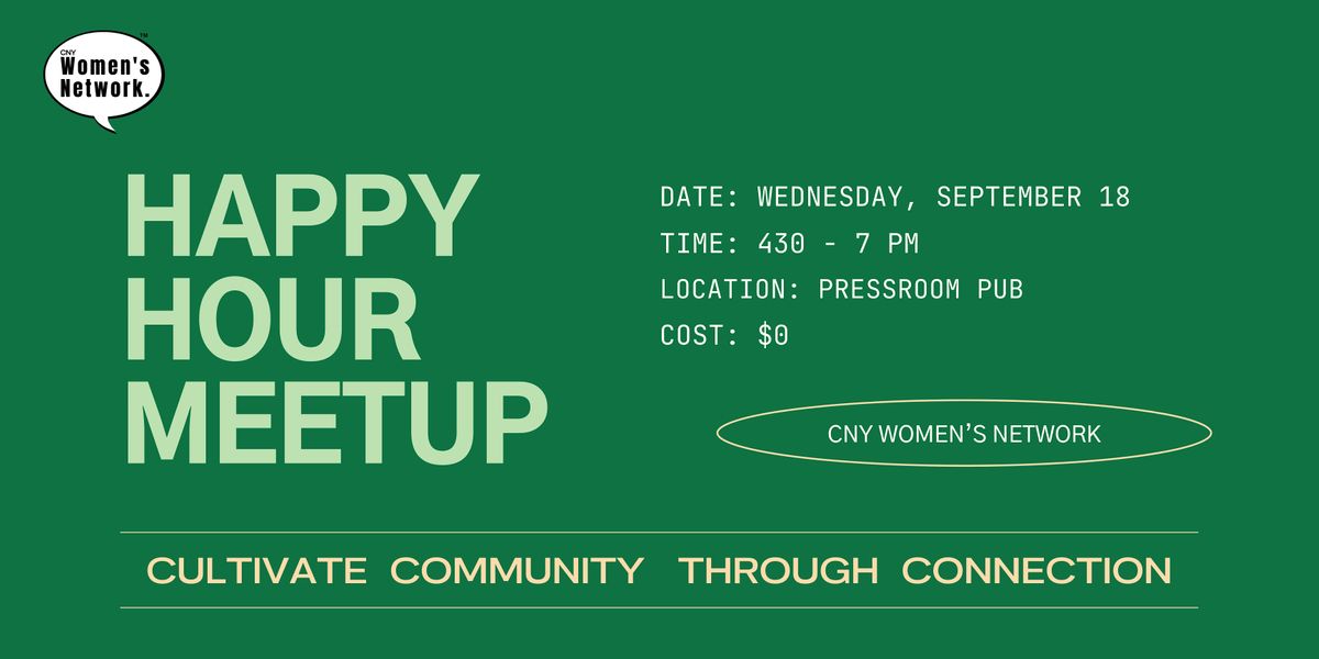 Happy Hour Meetup: September 2024