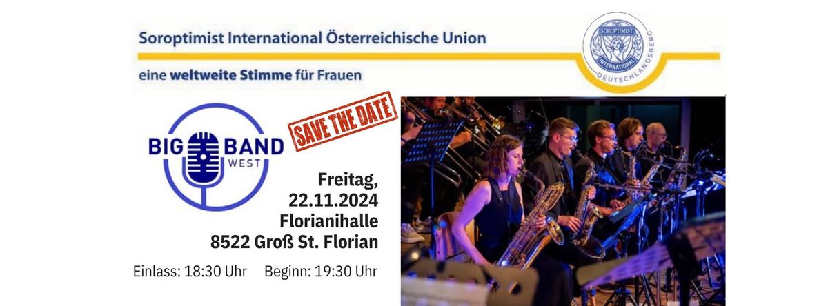 Benefizveranstaltung - Soroptimist Club Deutschlandsberg trifft \u201eBIG BAND WEST\u201c