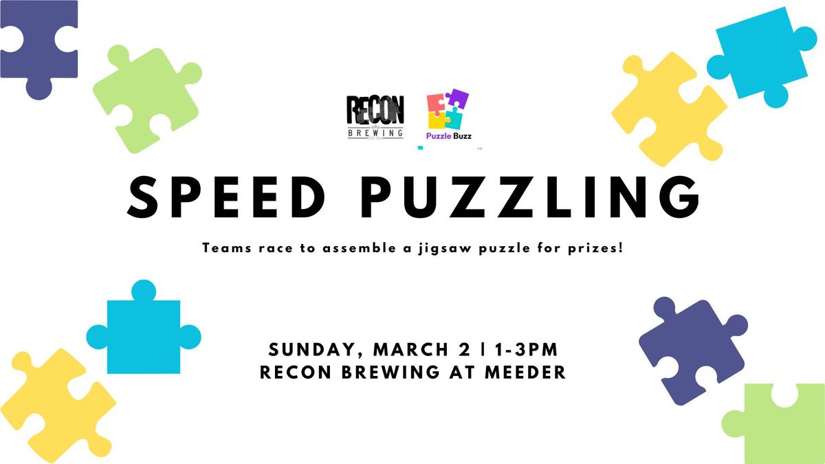 Speed Puzzling at Recon Brewing at Meeder