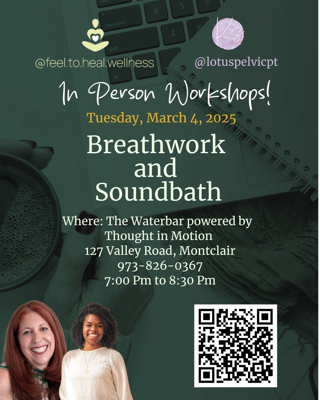 Breathwork & Soundbath at Waterbar Montclair