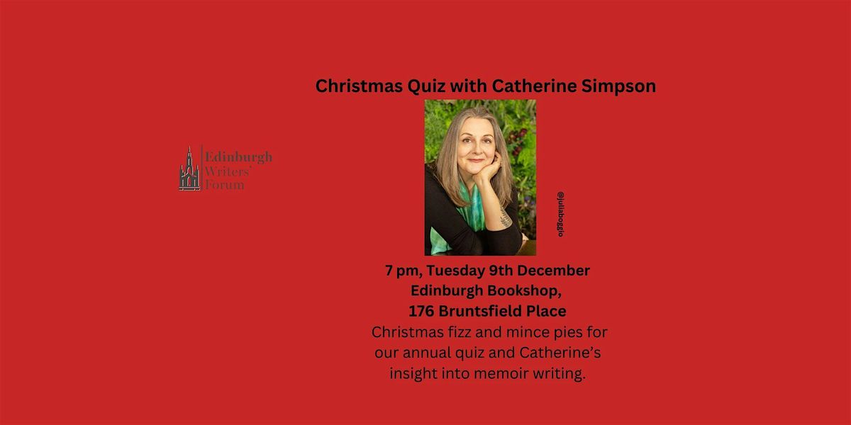 EWF Christmas Quiz with Memoir Author Catherine Simpson