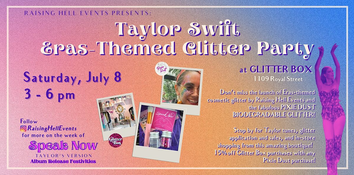 Taylor Swift ERASThemed Glitter Party Glitter Box!, Glitter Box N.O