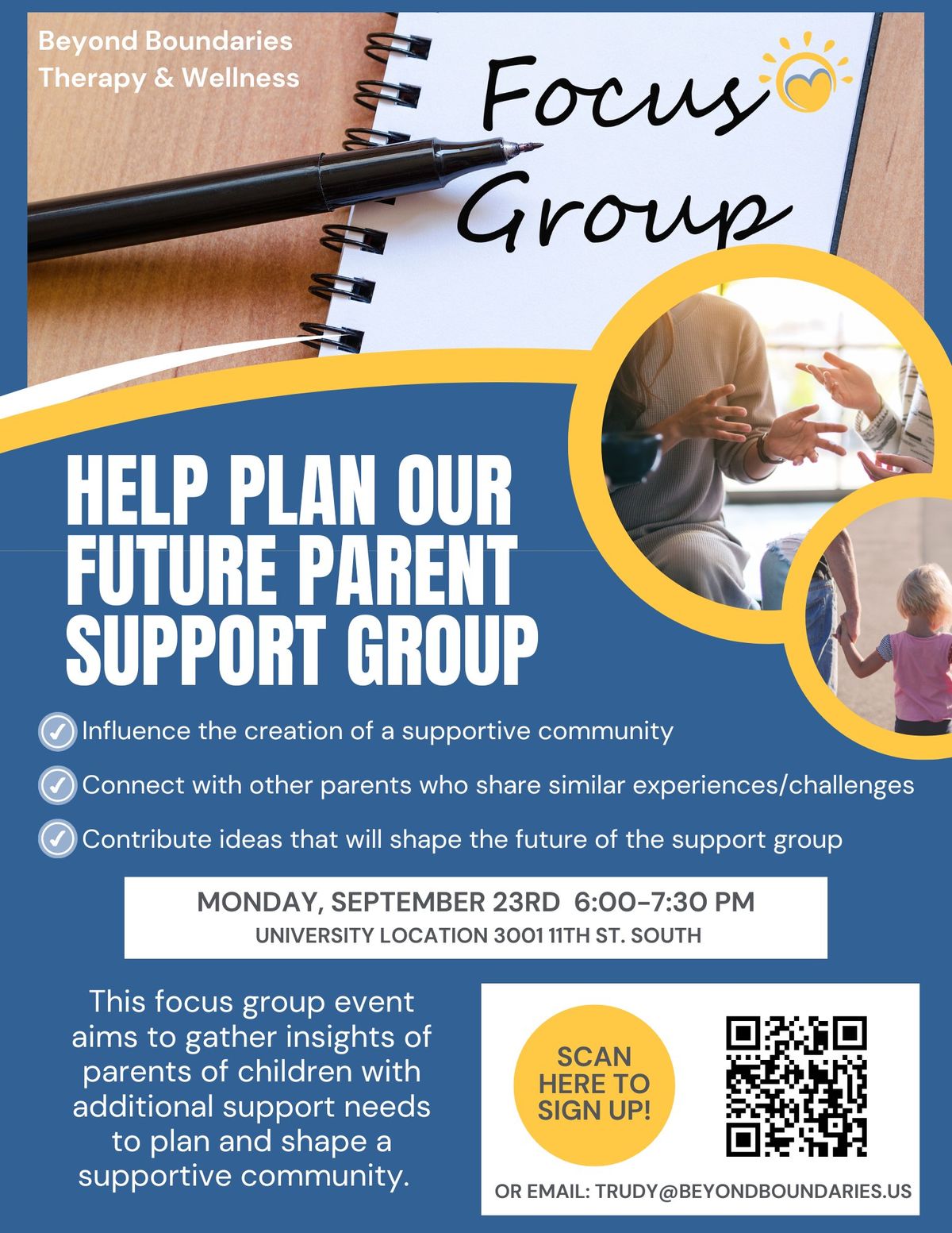 Help us Plan a Parent Support Group! \ud83d\udc9b\ud83d\udc99