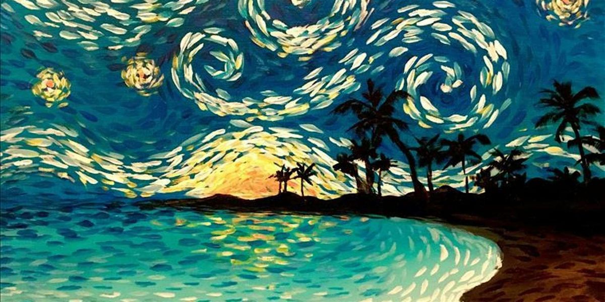 Starry Swirls - Paint and Sip by Classpop!\u2122
