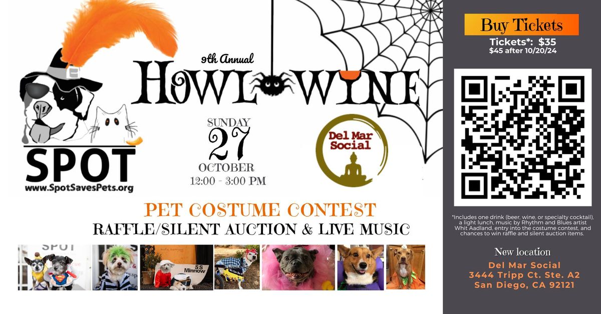 9th Annual Howl-O-Wine | Pet Costume Contest Raffle\/Silent Auction & Live Music