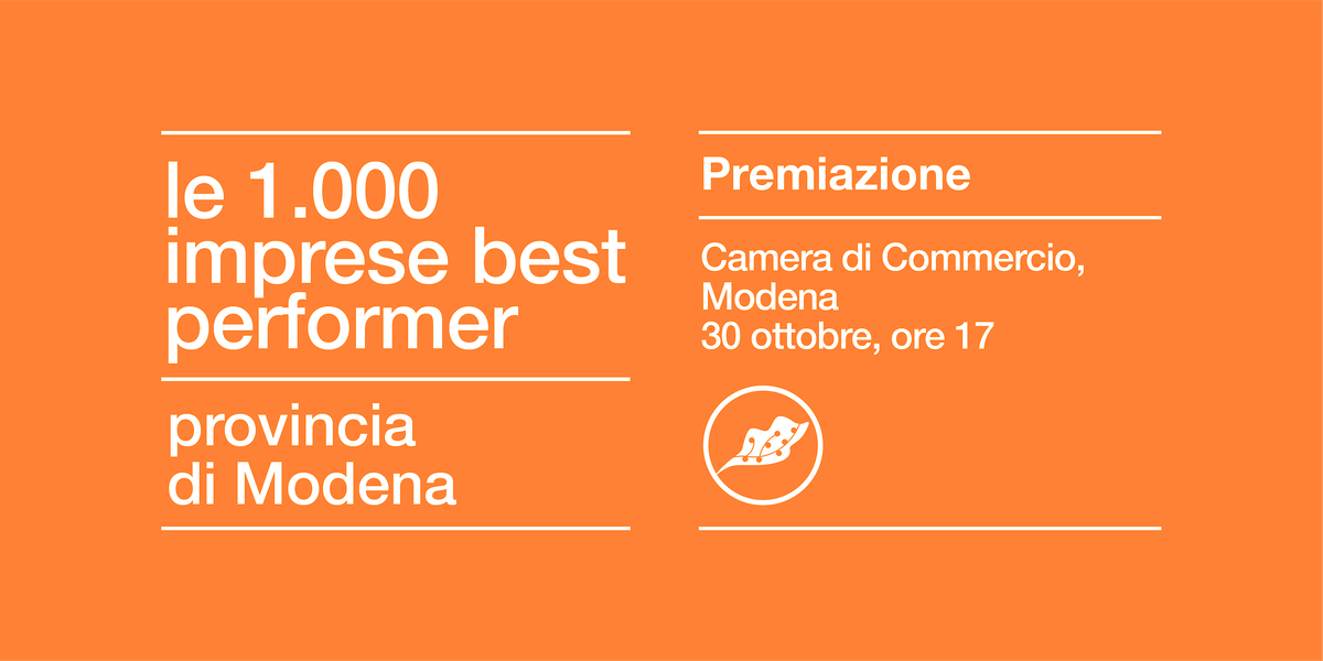 PREMIO LE 1000 IMPRESE BEST PERFORMER 2024 | MODENA