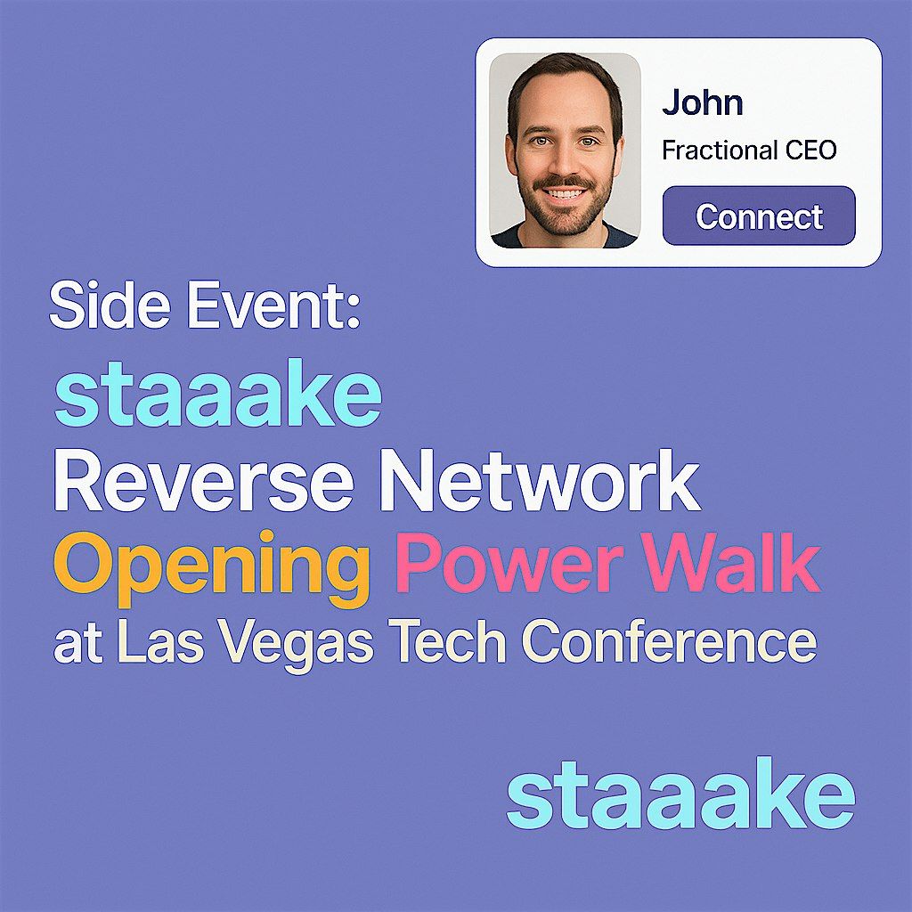 Side Event: Reverse Network Opening Power Walk at Las Vegas Tech Conference