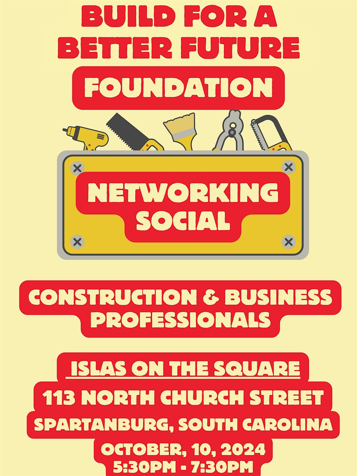 Build For A Better Future Foundation: Construction Networking Event