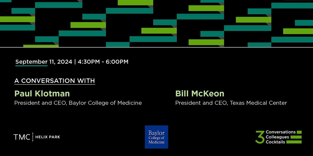 A Conversation with Bill McKeon and Paul Klotman, M.D.