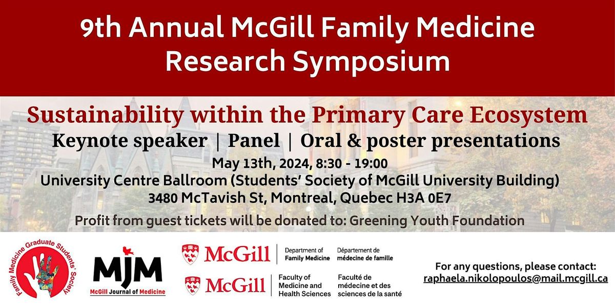 9th Annual McGill Family Medicine Research Symposium