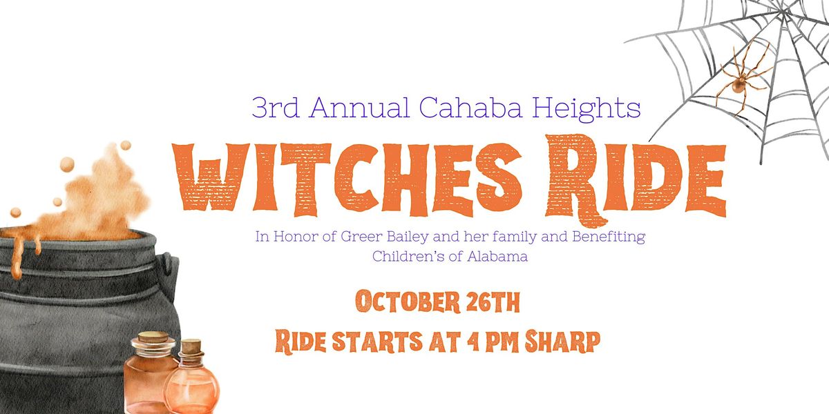 3rd Annual Cahaba Heights Witches Ride