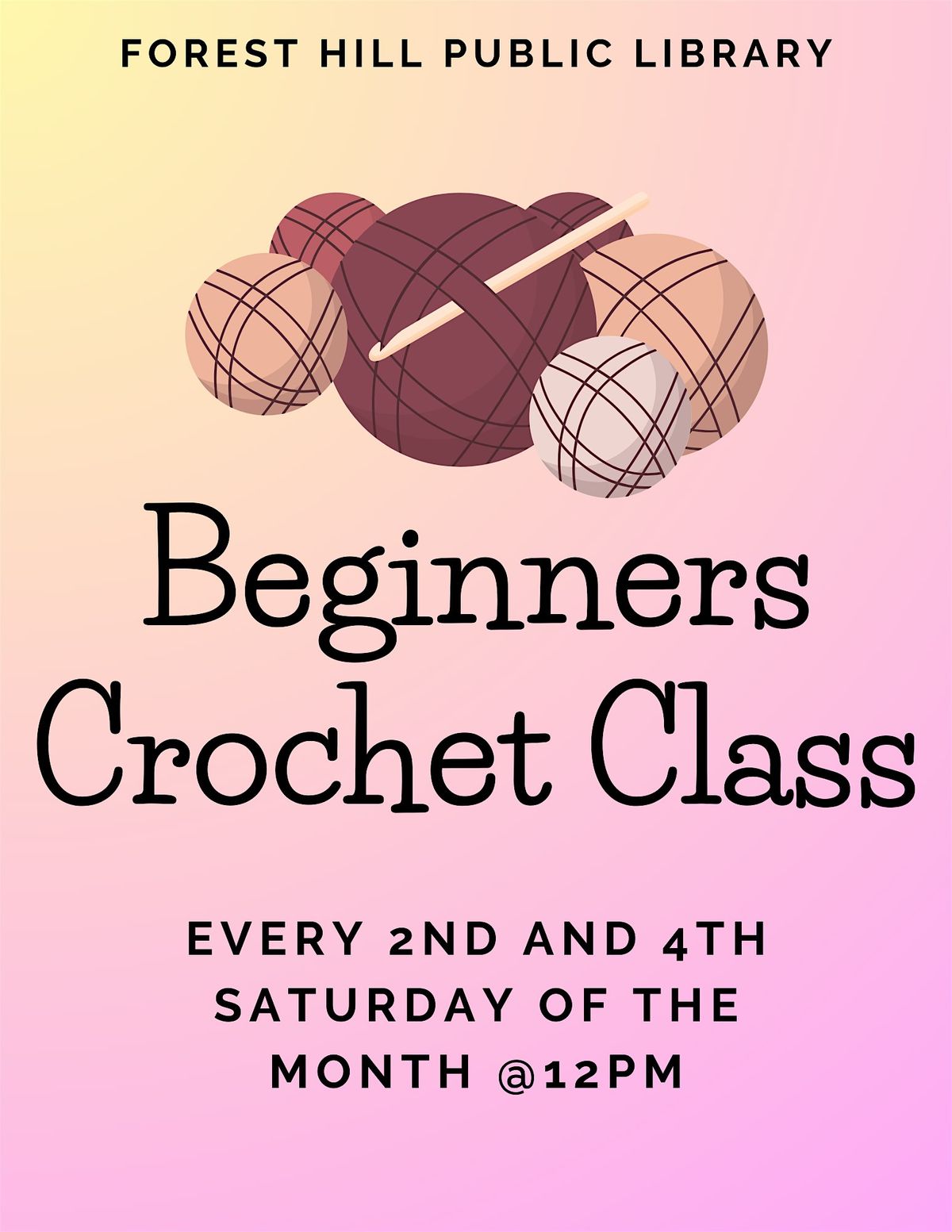 Beginners Crochet Class