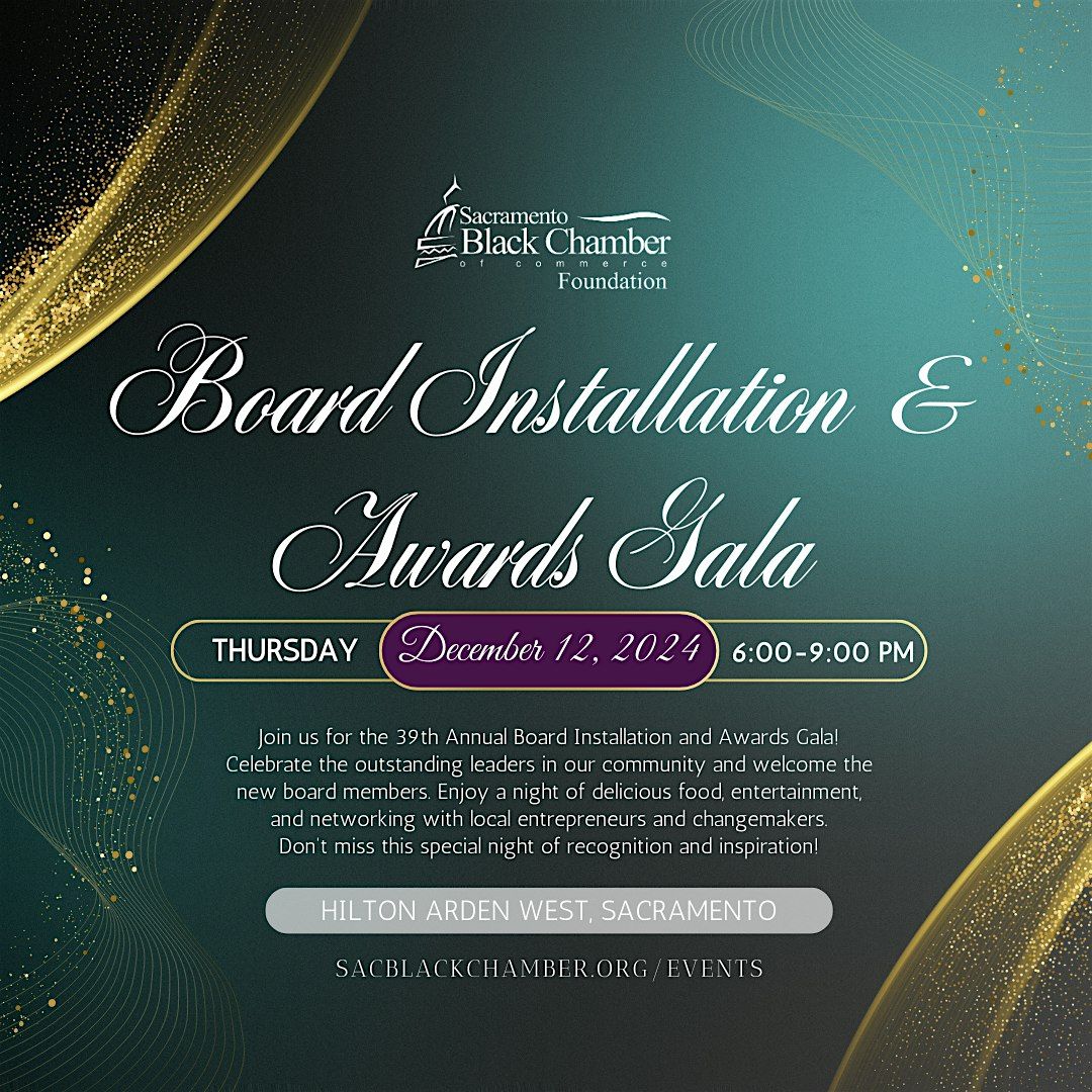 39th Annual 2024 Installation & Business Awards Dinner