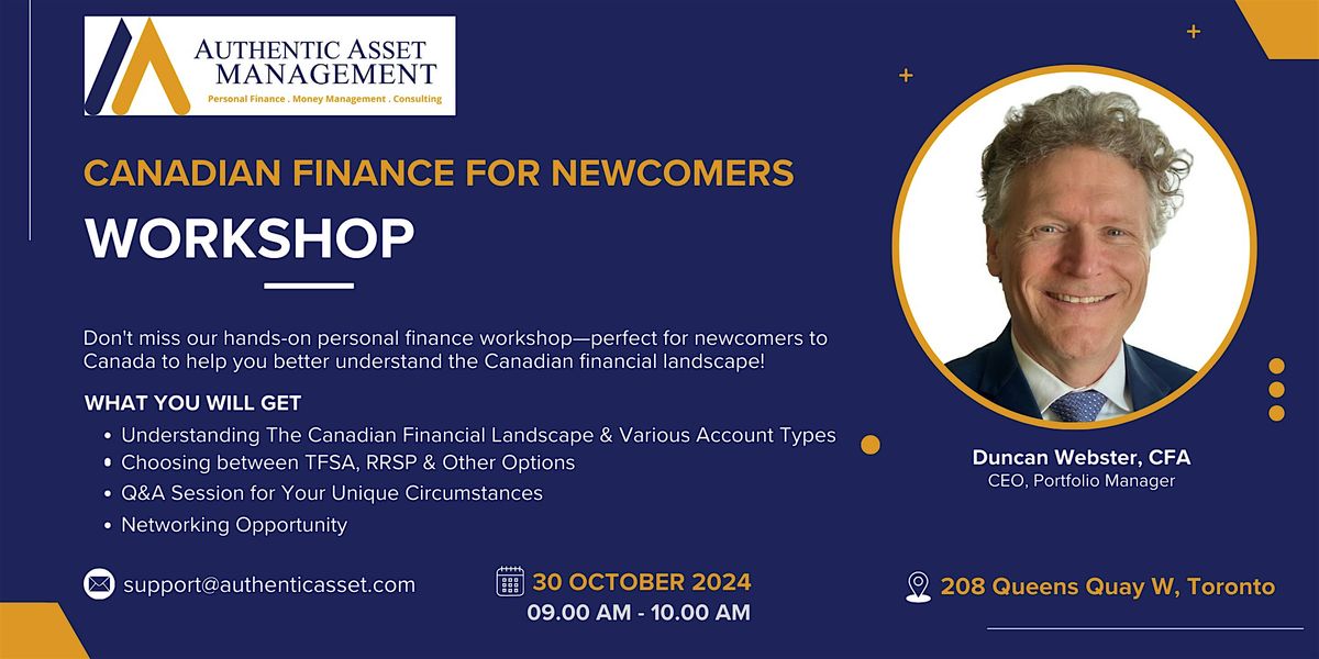 Canadian Finance for Newcomers Workshop