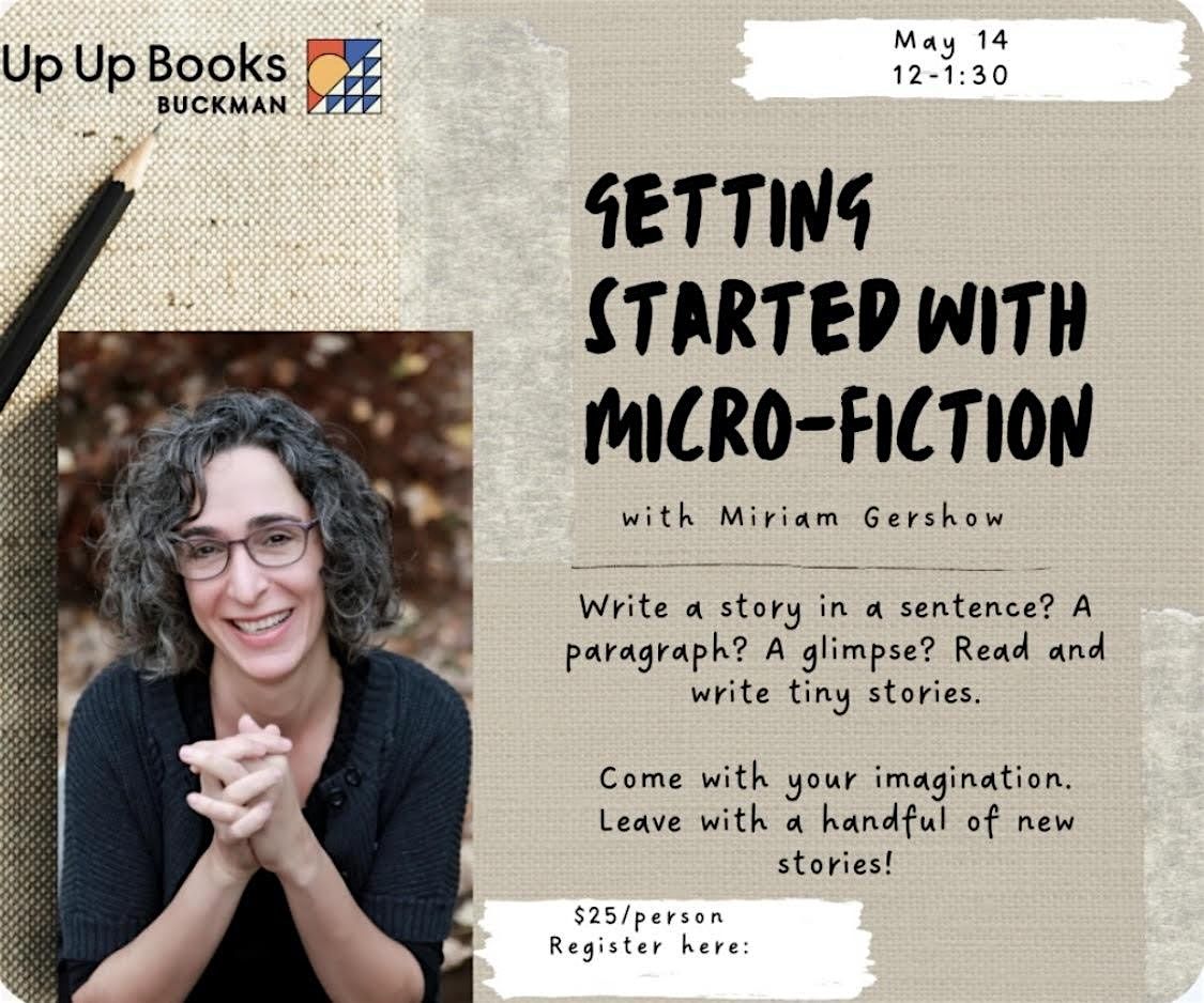 WORKSHOP: GETTING STARTED WITH MICRO-FICTION