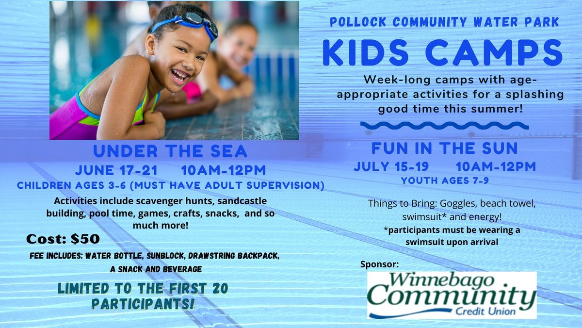 Kids Camp Under the Sea for Ages 3 to 6 