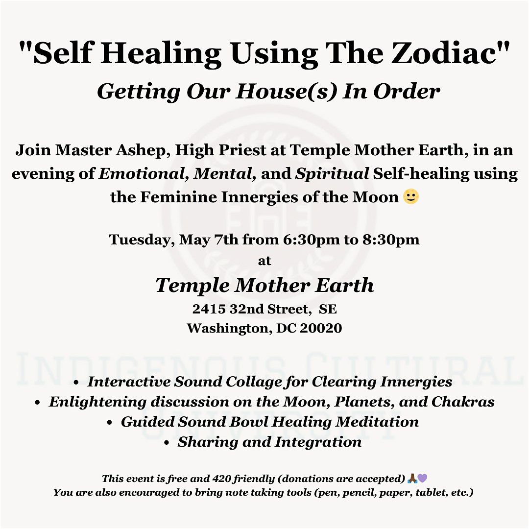 "Self Healing Using The Zodiac"