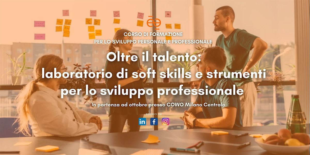 Percorso di formazione "Oltre il talento"