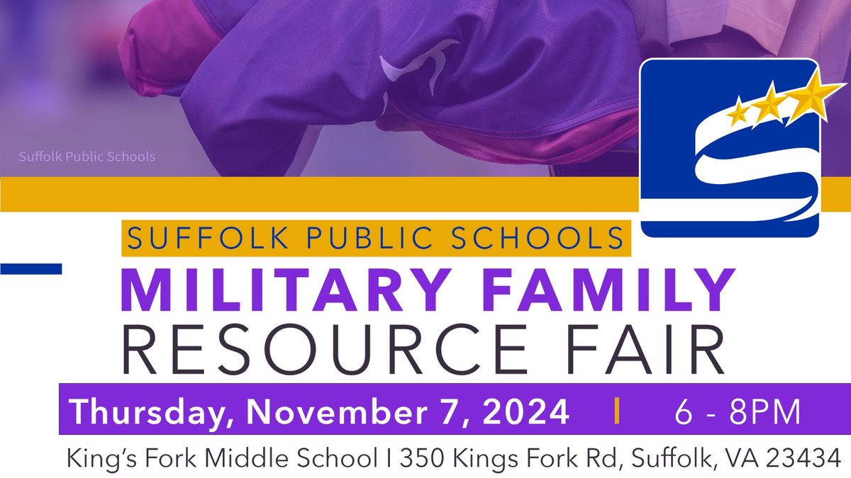 Military Family Resource Fair: Thursday, November 7