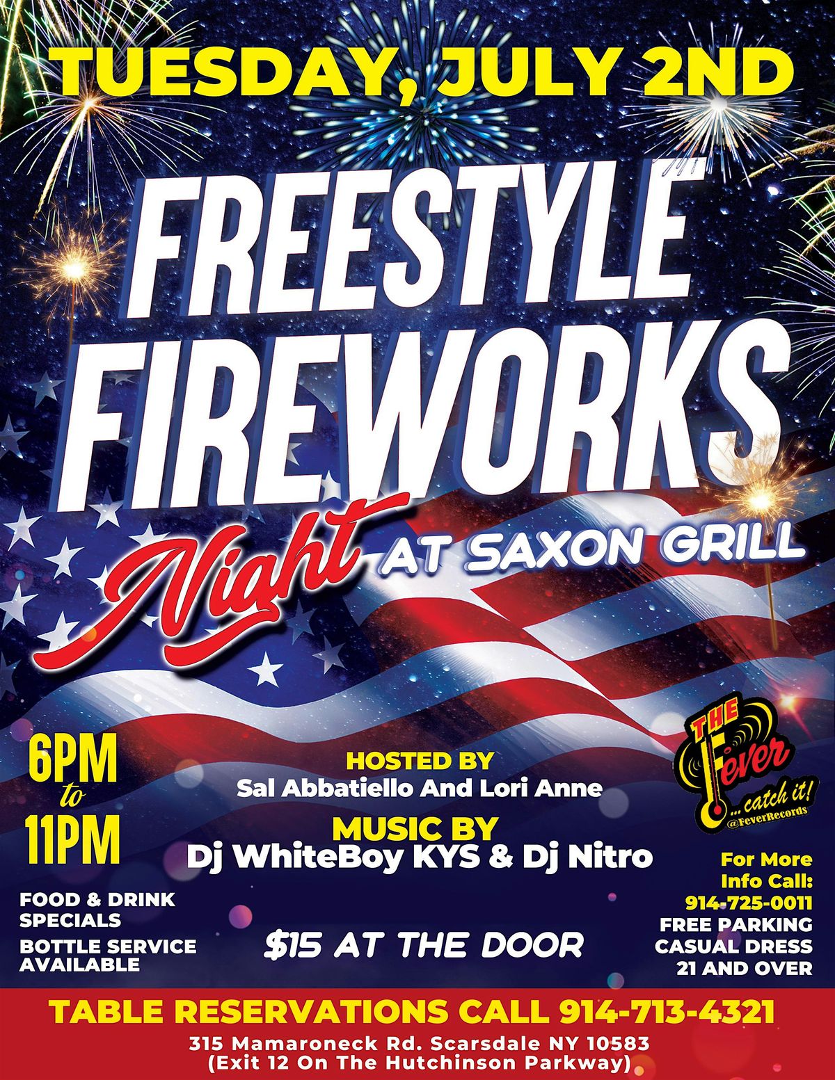 Fireworks Show At Freestyle Fever Tuesday Outdoors On The Patio 7\/2\/2024