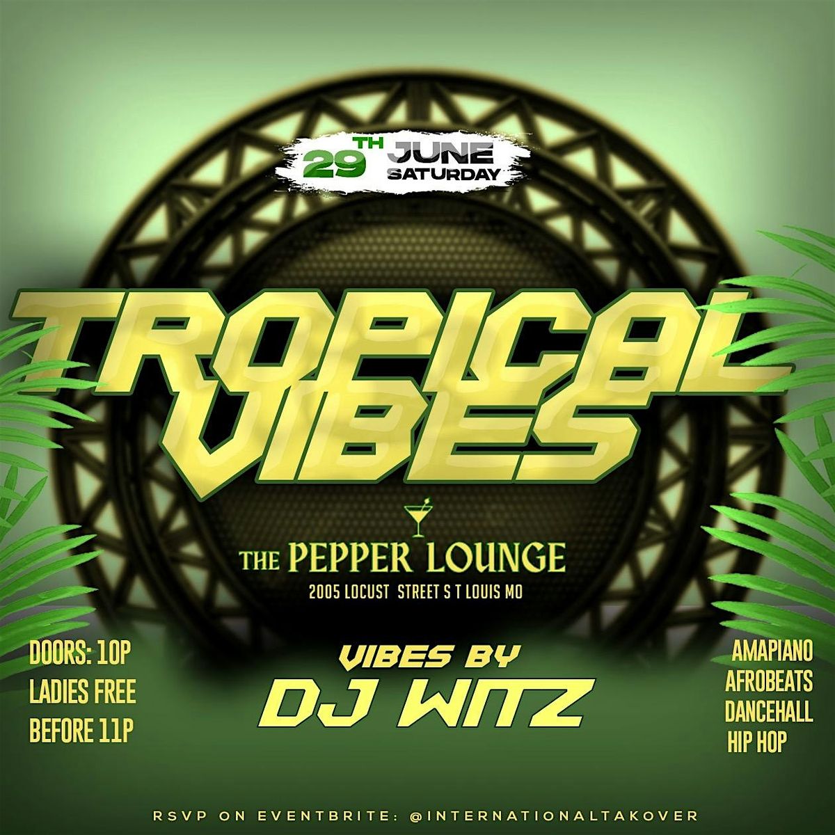 TROPICAL VIBES AT PEPPER LOUNGE