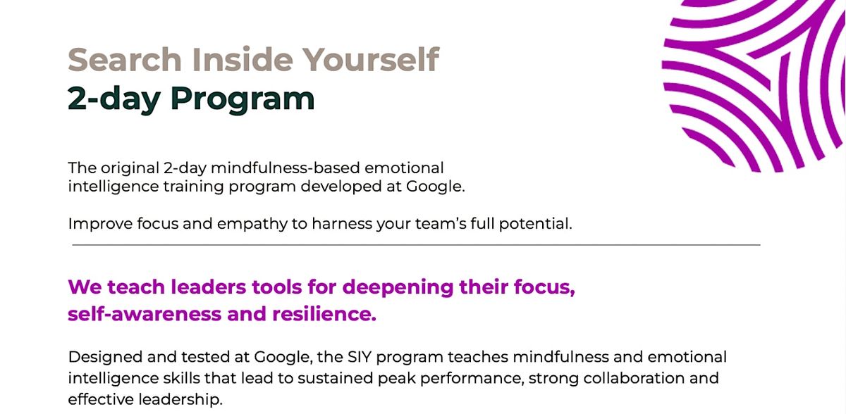 Search Inside Yourself Leadership Course @Murdoch University