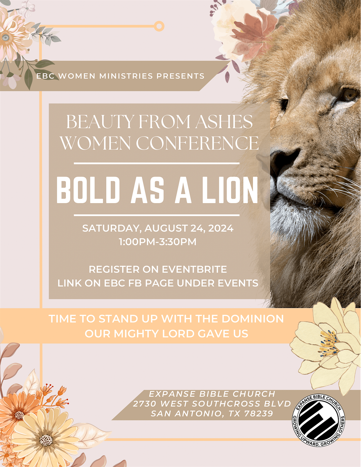 EBC Beauty for Ashes \u201cBold As A Lion\u201d Women Conference