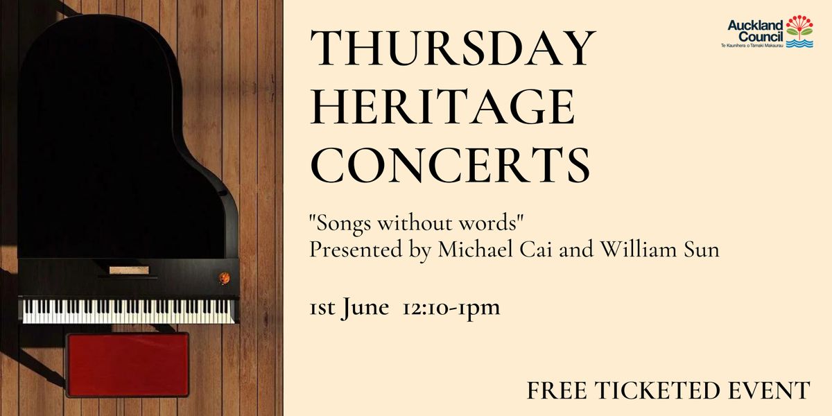 Thursday Heritage Concerts - Songs without words