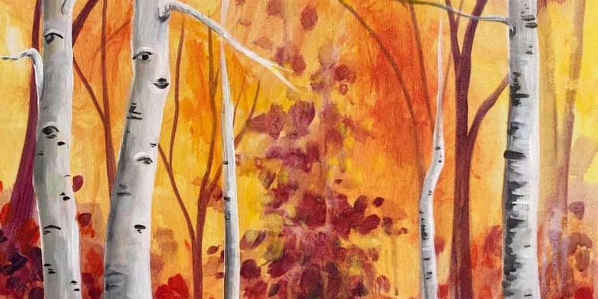 Autumn Aspens - Paint and Sip by Classpop!\u2122